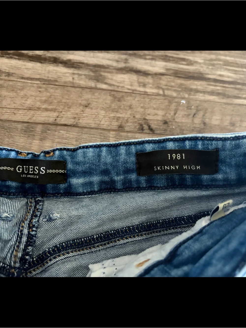 GUESS 1981 Skinny High Rise Button Fly Jeans | Size 29 - Picture 5 of 12